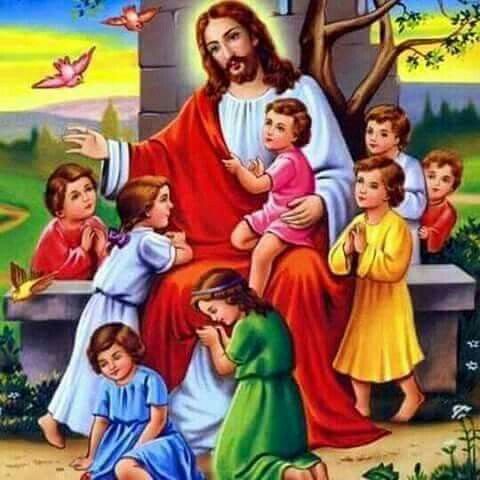Ảnh Công GIáo CHân Dung Chúa Giêsu với trẻ em 4