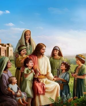 Ảnh Công GIáo CHân Dung Chúa Giêsu với trẻ em 5